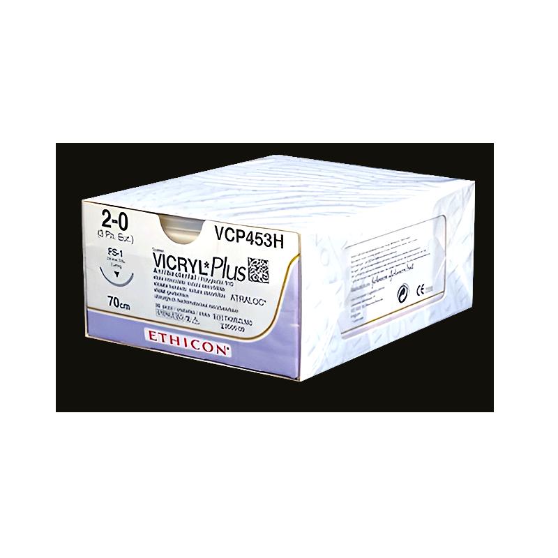 VICRYL PLUS фіолетовий 70см M1 USP5/0 одна голка, Taper Point, 17мм, 1/2 кола